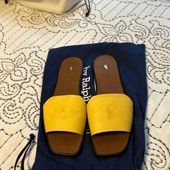 Polo by Ralph Lauren Leather Sandals Size 8 🥰🥰🥰 - Picture 2 of 4